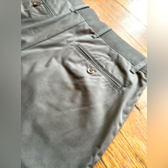 GAP Classic Khakis Straight Fit Brown Flat Front Chinos sz 34x30 - Picture 7 of 8